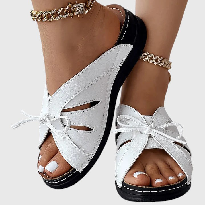 Darcy - Sandales à enfiler chic avec ruban