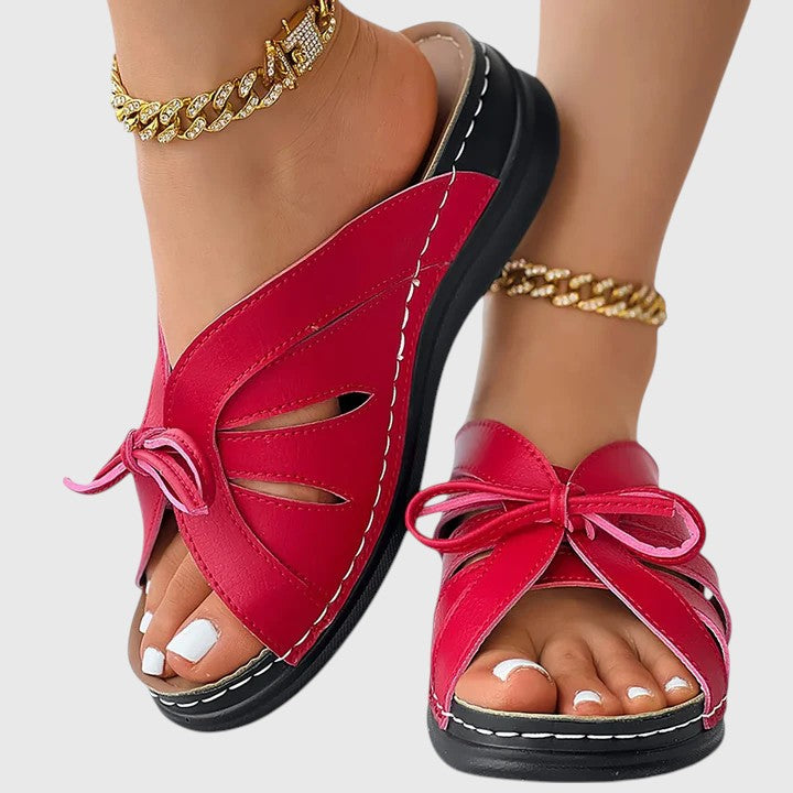 Darcy - Sandales à enfiler chic avec ruban