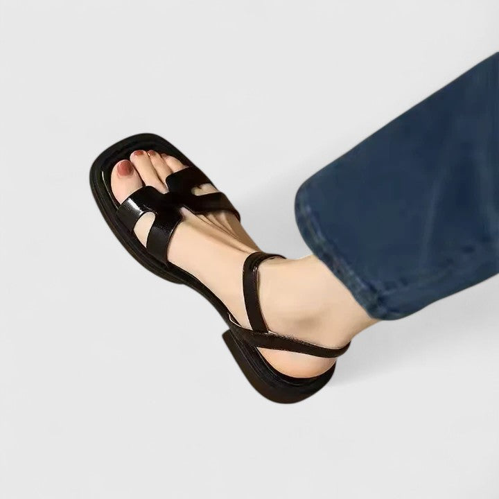 Clover - Sandales en Cuir Élégantes 