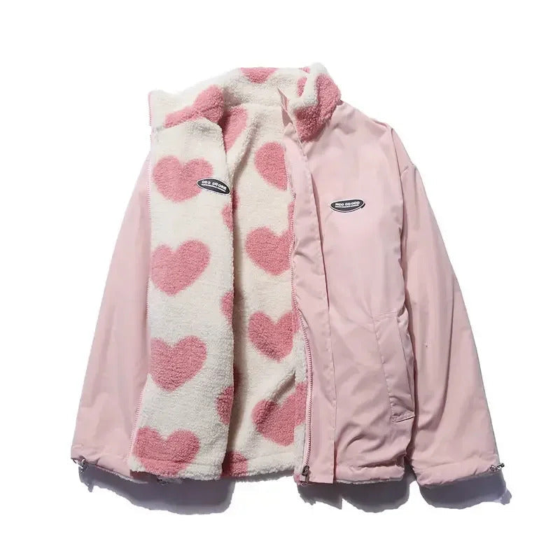 Camila | Veste réversible à cœurs