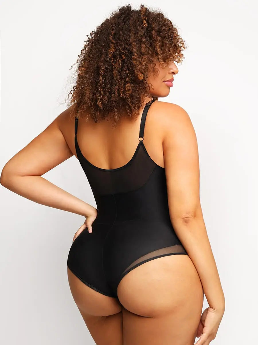 Bloom ™ | Deep V-Neck Mesh  Bodysuit