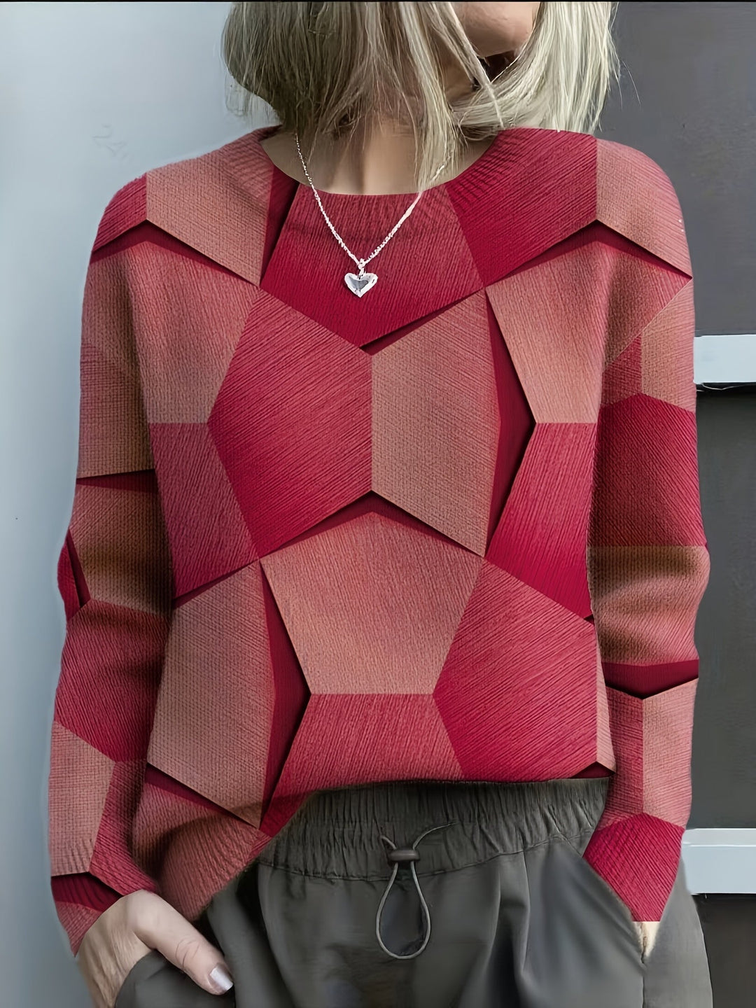 LUCIA – PULL AND MAILLE GEOMETRIQUE À BLOCS DE COULEURS