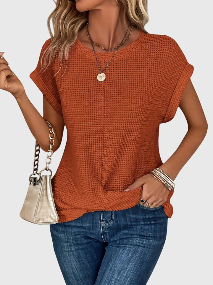 Isa™ | Blouse Élégante avec Col Rond