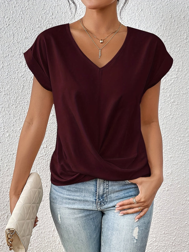 Cleo™ | T-shirt décontracté à encolure en cœur