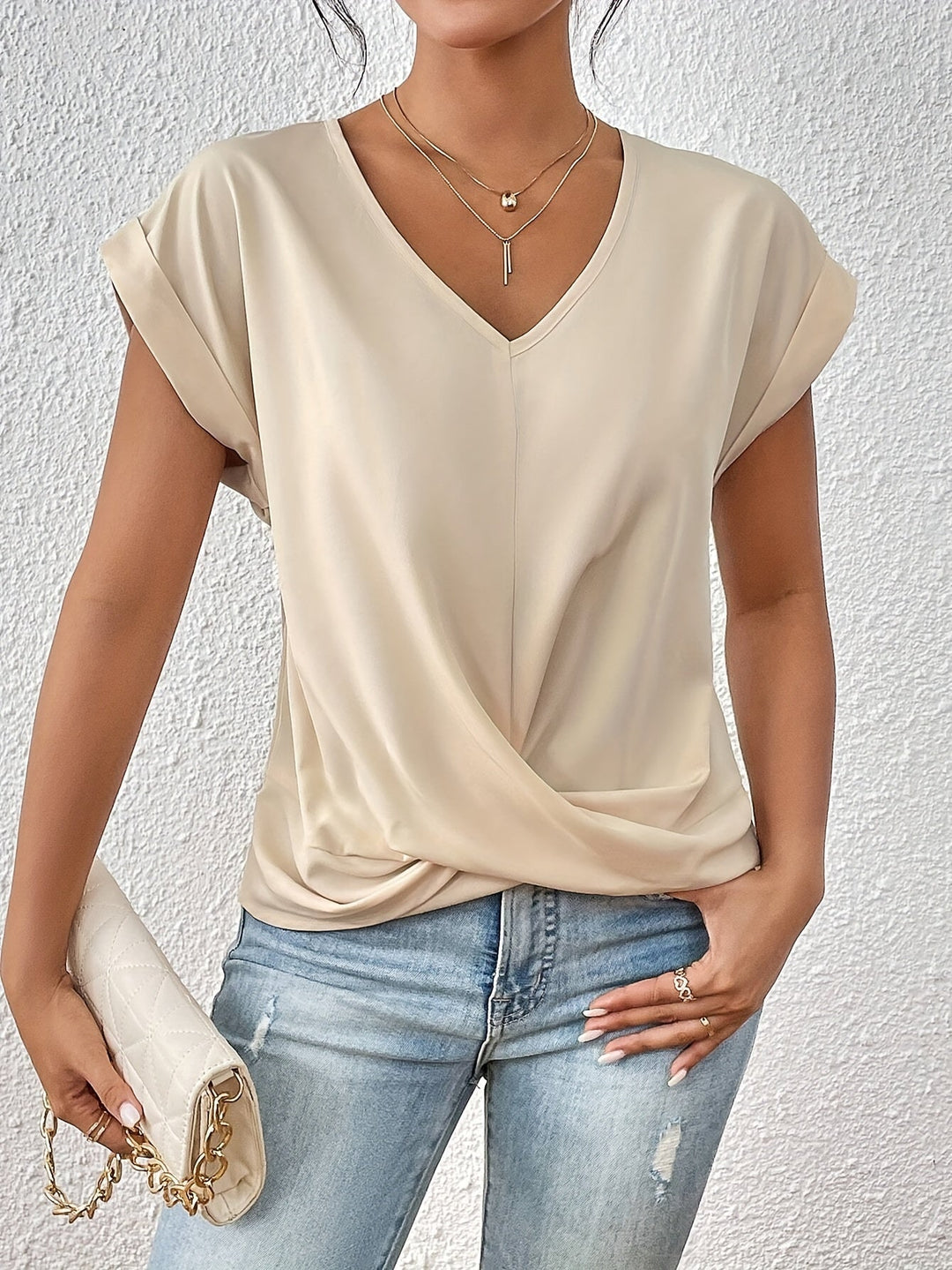 Cleo™ | T-shirt décontracté à encolure en cœur