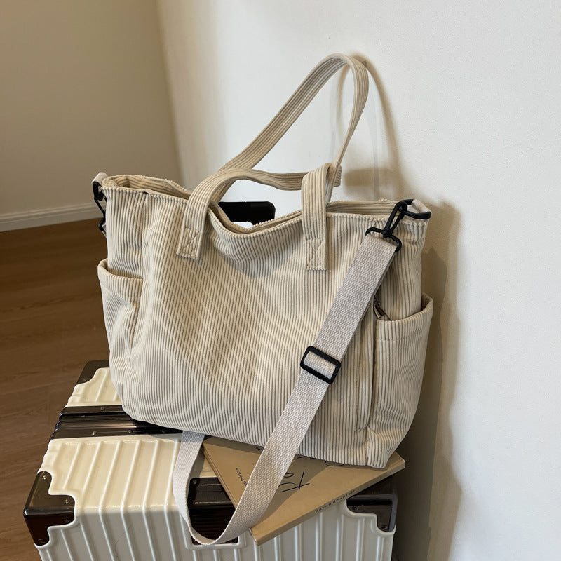 Bloom™ | Sac fourre-tout en velours côtelé pour étudiantes en art