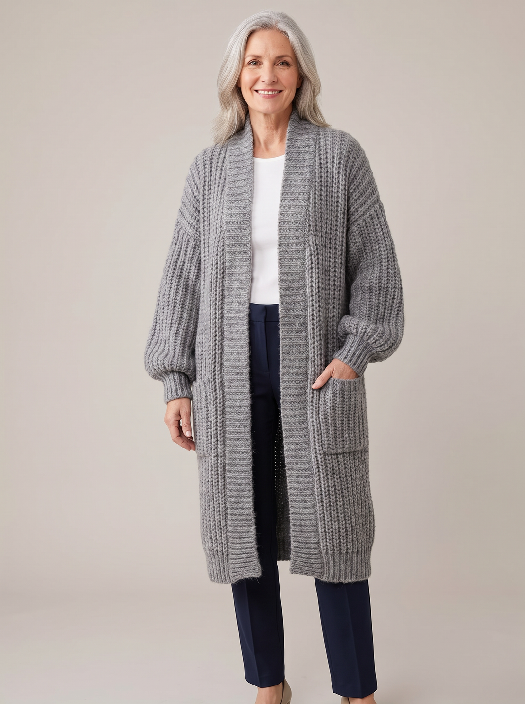Leniene | Lang Vest met Zakken
