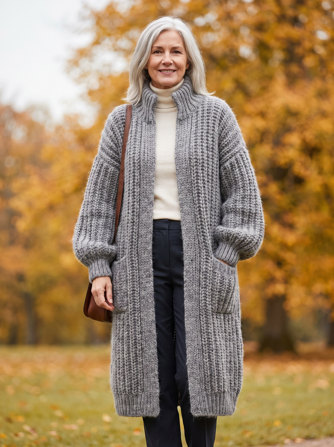 Leniene | Lang Vest met Zakken