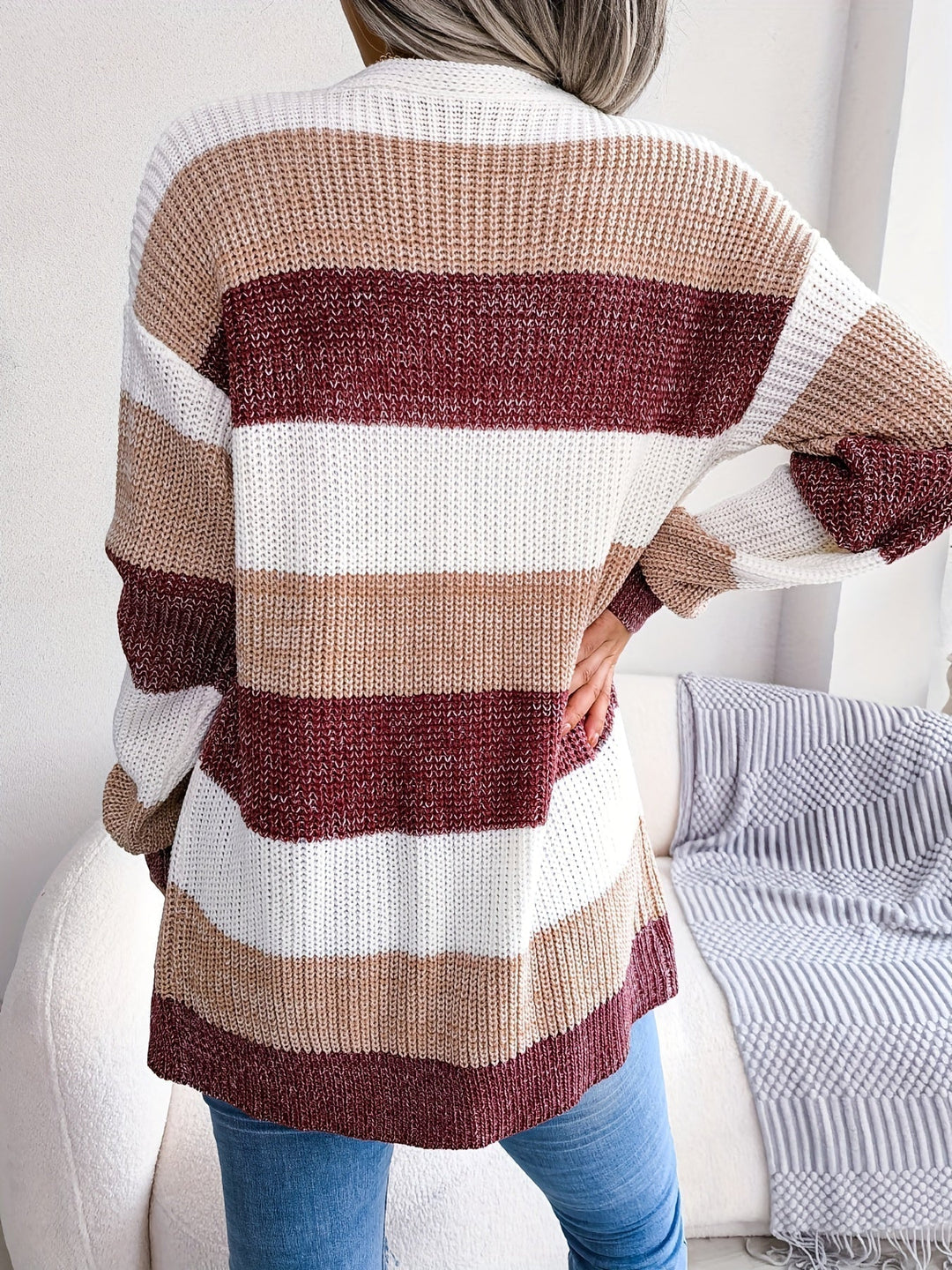 Kary | Cardigan et cotte de mailles Seaside 