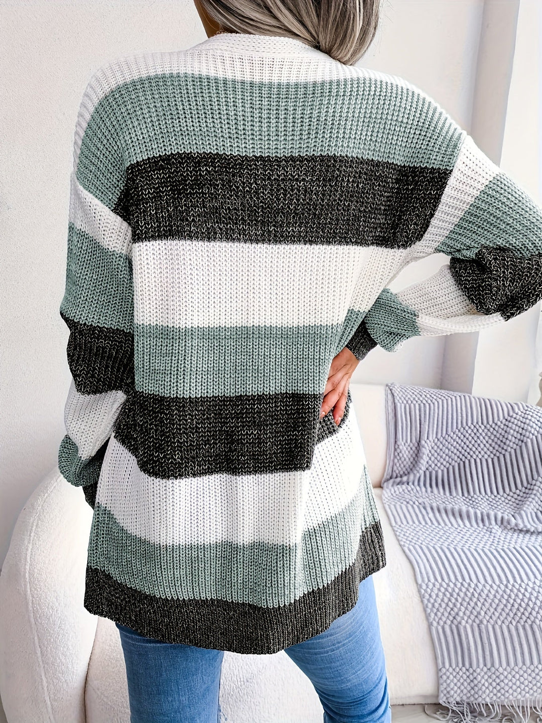 Kary | Cardigan et cotte de mailles Seaside 