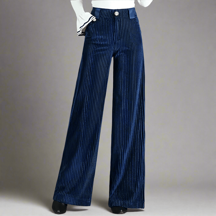 Lotus | Pantalon en velours côtelé taille haute pour femme