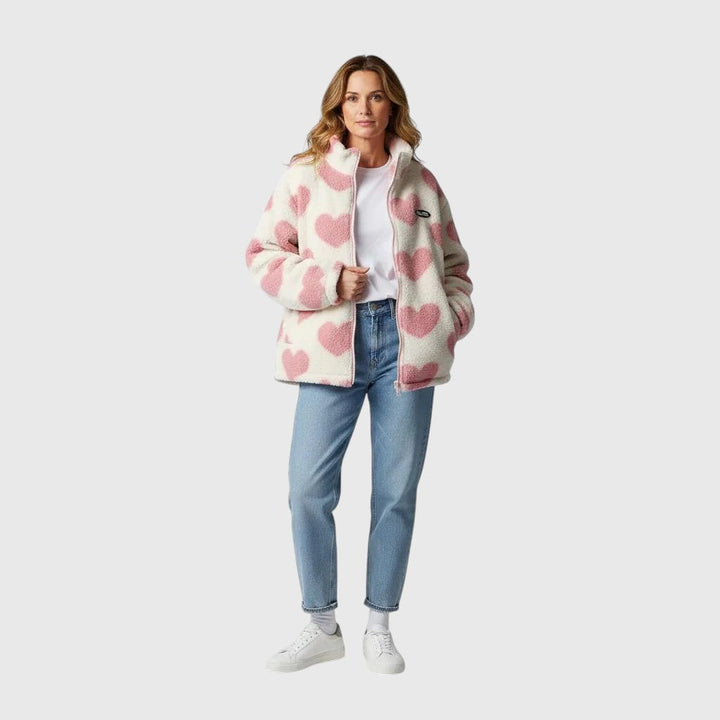 Camila | Veste réversible à cœurs