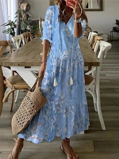 LUNE | ROBE MIDI DE STYLE BOHO SANS EFFORT 
